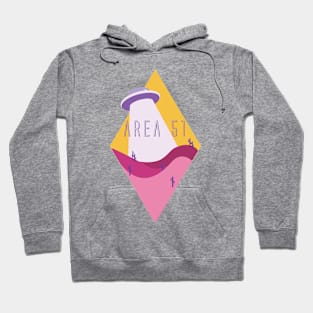 Diamond-View Area 51 Desert in Pink Hoodie